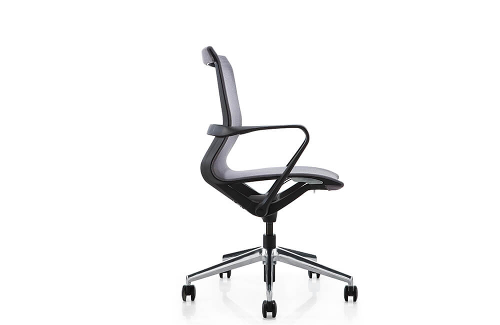 silla de oficina con respaldo y asiento de malla