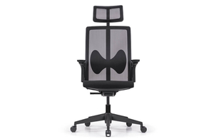 Silla de oficina de malla con respaldo alto