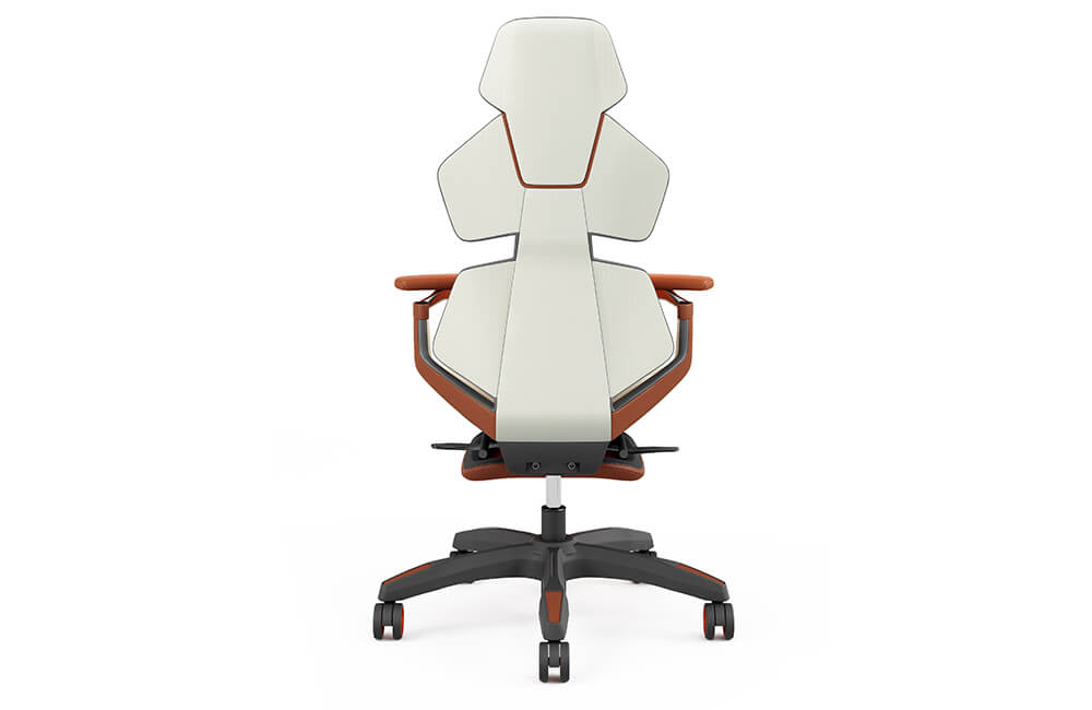 silla de oficina con soporte lumbar ajustable