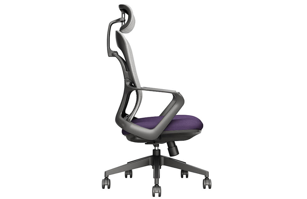 silla de escritorio giratoria de oficina alta ajustable ergonómica con reposacabezas
